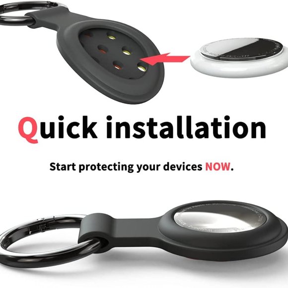 Robibabi Protective Case Compatible for Apple AirTag,Silicone AirTag Case Portab - Picture 4 of 6